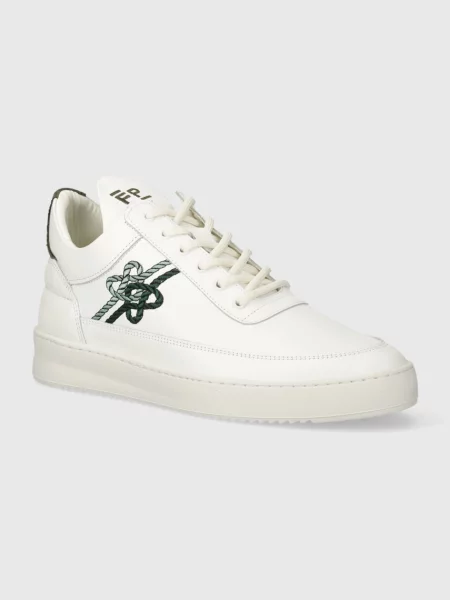 Кожени маратонки Filling Pieces Low Top Gowtu бяло
