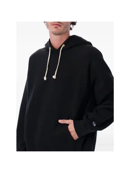 Champion Bluzy Mężczyzna M Bluza z kapturem czarny