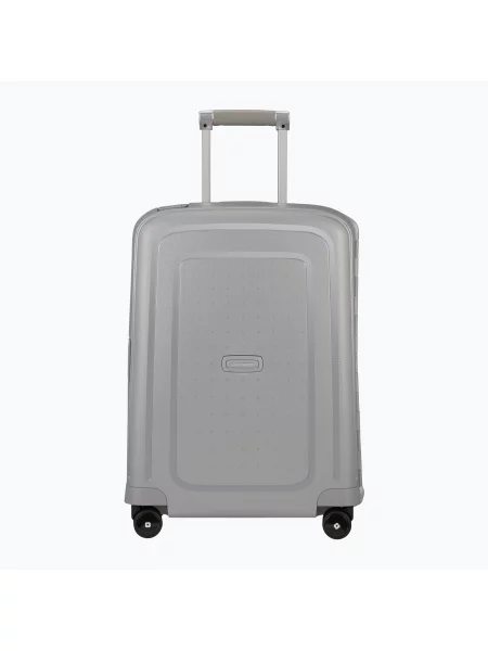 Walizka podróżna Samsonite S'cure Spinner 34 l silver szara