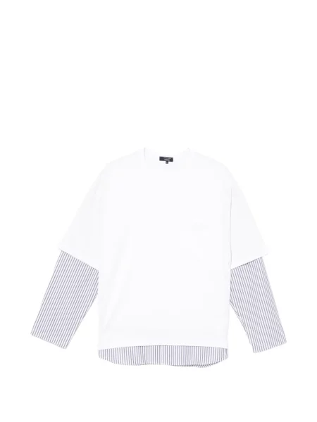 Tricou Comme Des Garçons Homme cu dungi alb