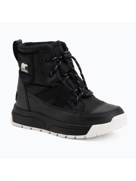 Gyerek hótaposó Sorel Whitney III Mid Wp black/black. Méret: 39 EU fekete