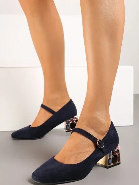 Pantofi cu Aletan Bleumarin