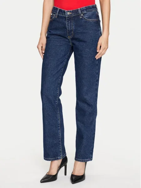 Guess Jeans Džinsai Tamsiai Straight Fit mėlyna