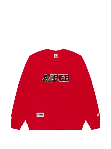 Hanorac Aape By A Bathing Ape cu imagine roșu