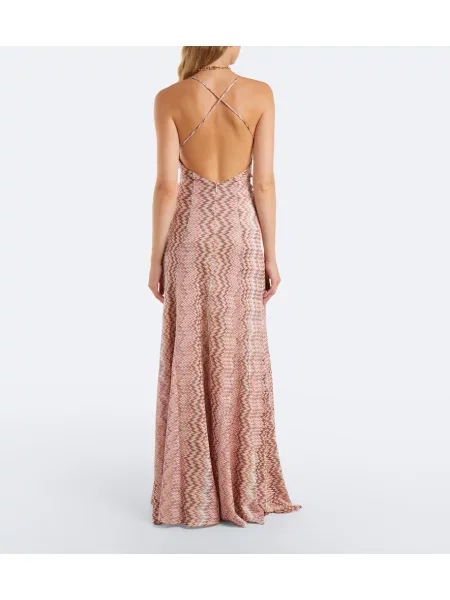 Rochie maxi Missoni roz