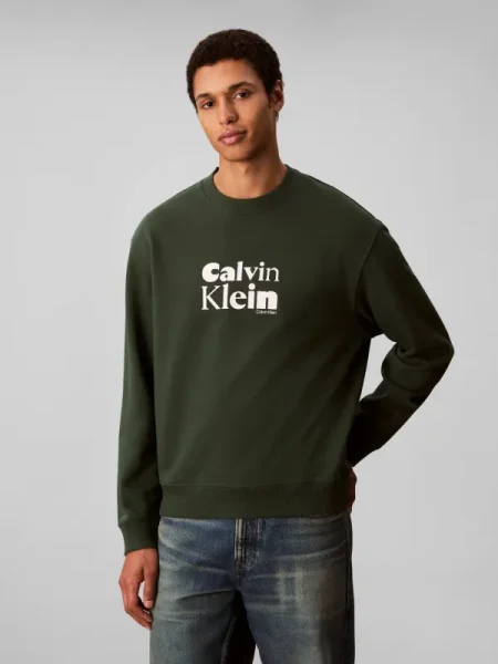 Calvin Klein Hanorac TERRY | regular fit verde