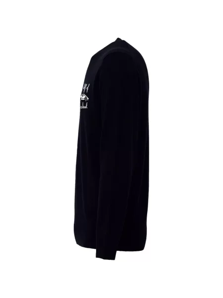 Pulover Mc2 Saint Barth cu broderie negru