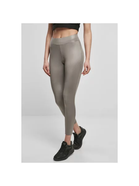 Leggings Urban Classics din piele negru