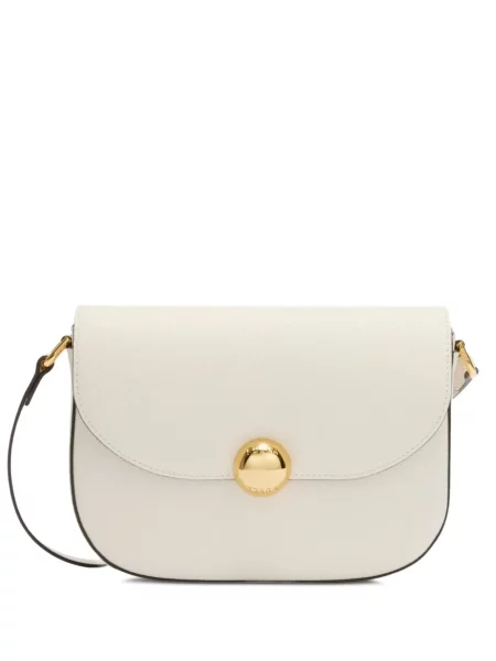 Geanta de piele Furla din piele alb