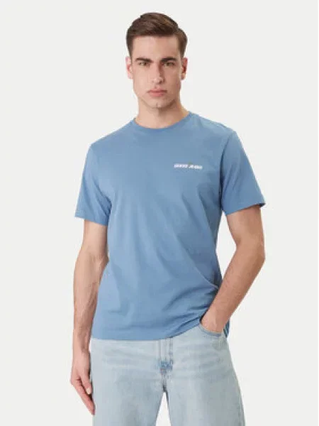 Guess Jeans majica za muškarce od pamuka plava
