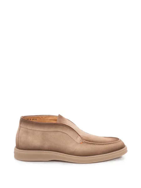 Ghete desert Santoni din piele de căprioară maro
