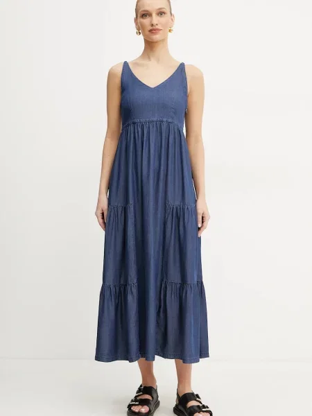 Marella rochie Emme by Marella bleumarin maxi evazati