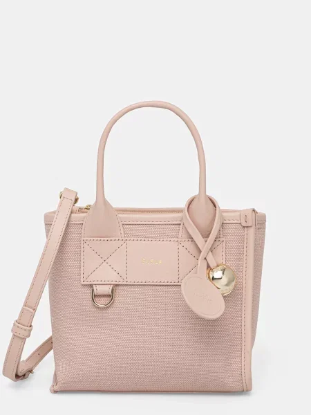 Furla klasična torbica Divide It Mini Tote roza