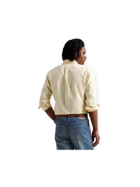 Polo Ralph Lauren Košile Žlutá Custom Fit bílá