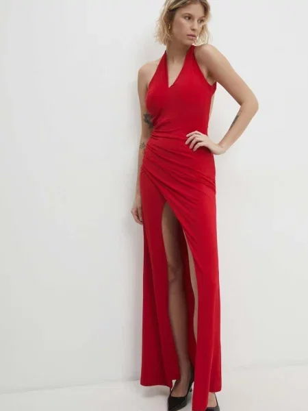 Answear Lab ruha maxi egyenes piros