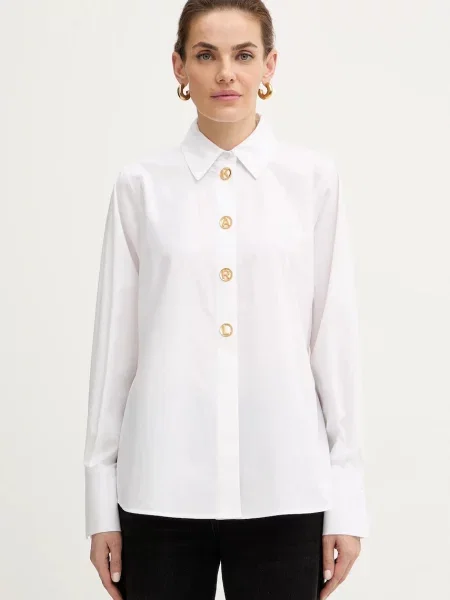 Karl Lagerfeld cămașă din cu guler clasic regular alb