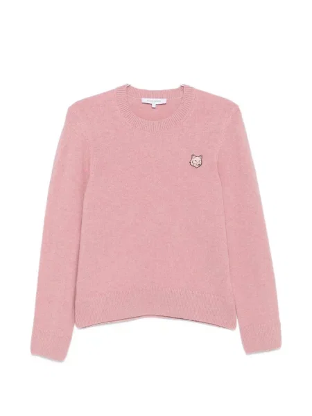 Pulover Maison Kitsune de lână roz