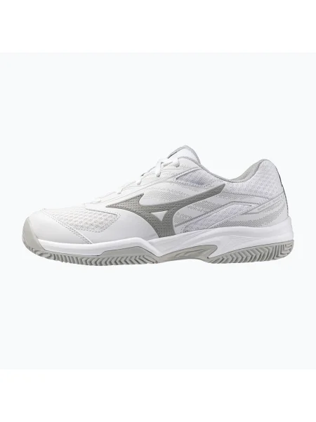 Női tenisz cipő Mizuno Break Shot 5 CC fehér/ ultimate gray/ harbor mist. Méret: 39 EU fehér