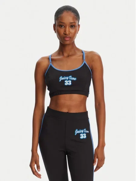 Top nedrček Juicy Couture črna