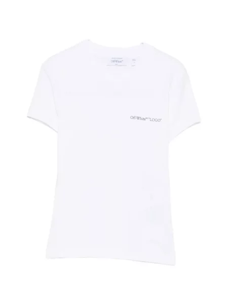 Scurt tricou Off-white cu imagine alb