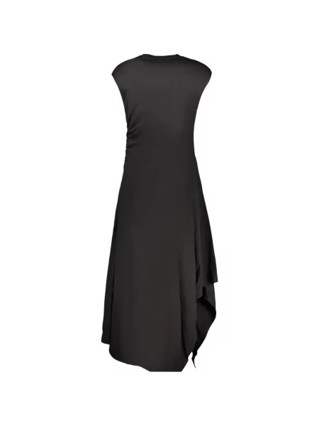 Rochie midi Desigual cu model floral cu imagine asimetrică negru