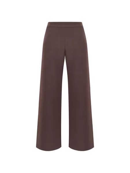 Pantaloni Maliparmi evazate maro