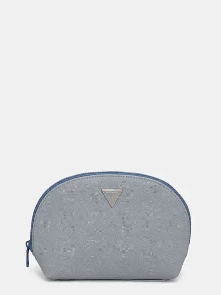 Козметична чанта Guess синьо