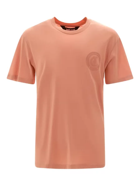 Tricou Just Cavalli cu imagine portocaliu