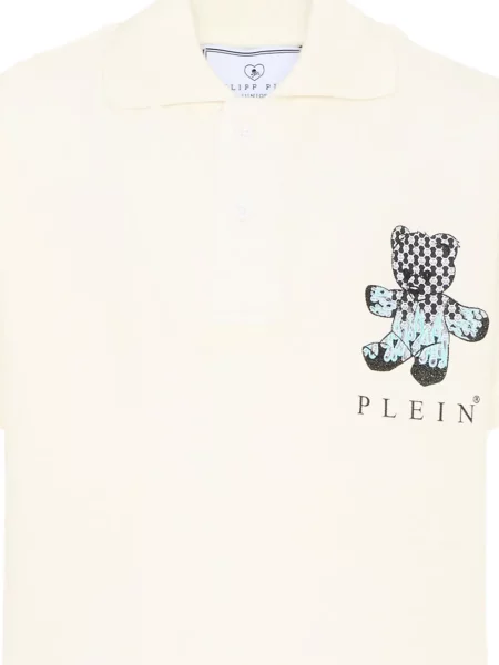 Koszulka polo dziecięca Philipp Plein biała