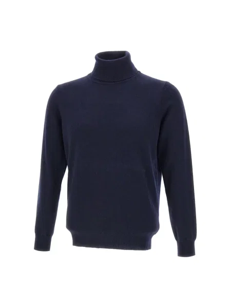 Sweter z golfem Kangra do golfa niebieski