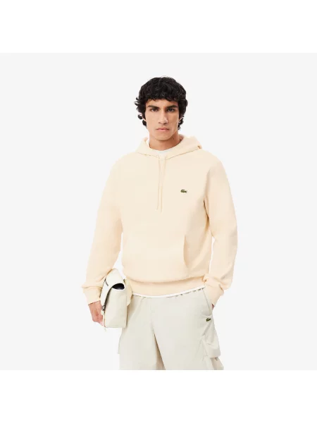 Lacoste Bluza Z Kapturem Classic Fit beżowa