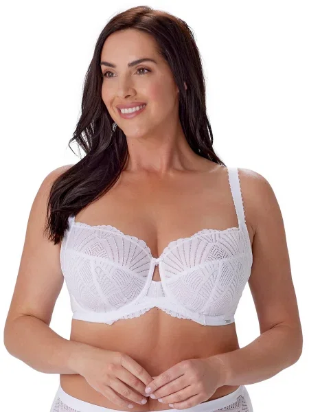 Бюстгальтер BERLEI Sublime Lace перероблений нейлон/еластан білий