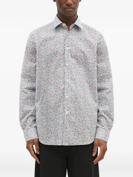 Cămașă Paul Smith cu model floral cu imagine albastru