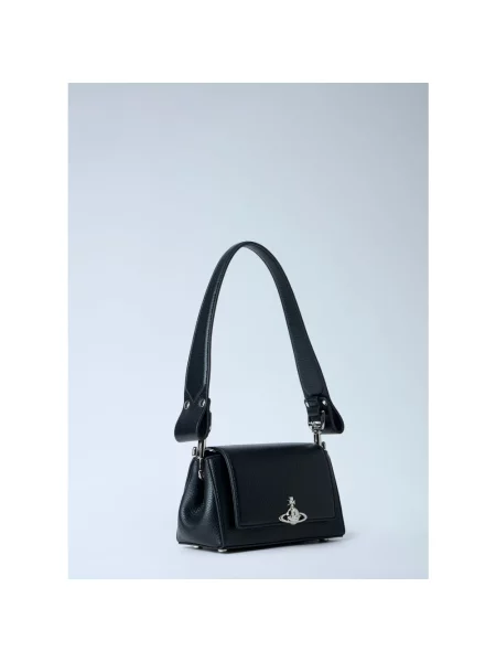 Torebka Vivienne Westwood z logo czarna