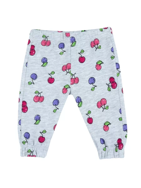 Дитячі Джогери Chicco бавовна/віскоза сірий