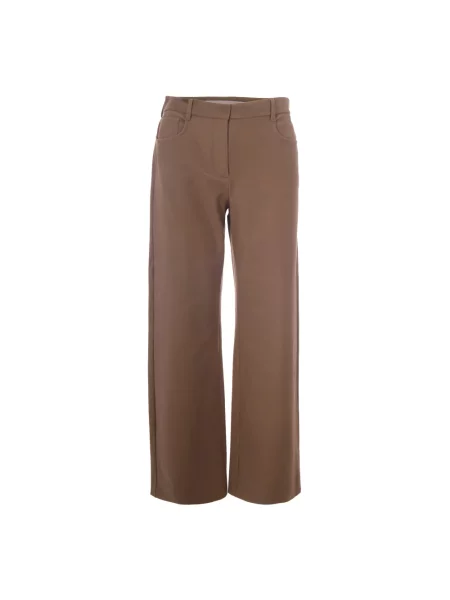 Spodnie Max Mara Studio beżowe
