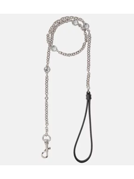 Colier Miu Miu din piele negru