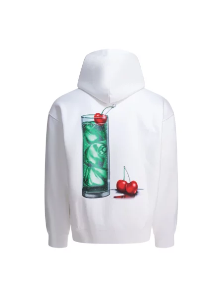 Carhartt WIP bluza Hooded Jake Garcia z kapturem wzorzysta biały