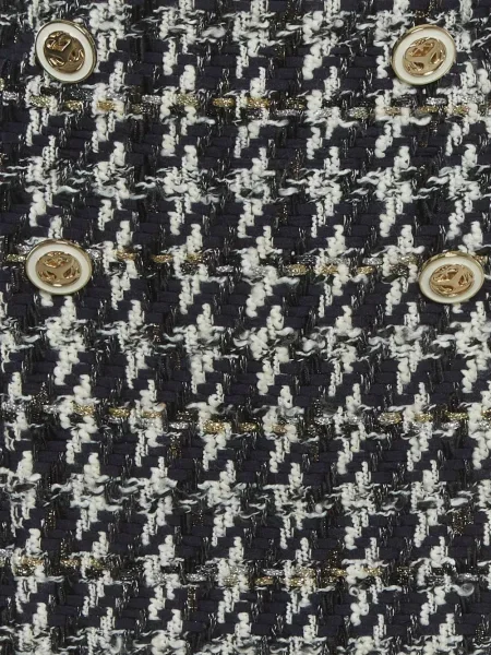 Fusta mini Sandro din tweed albastru