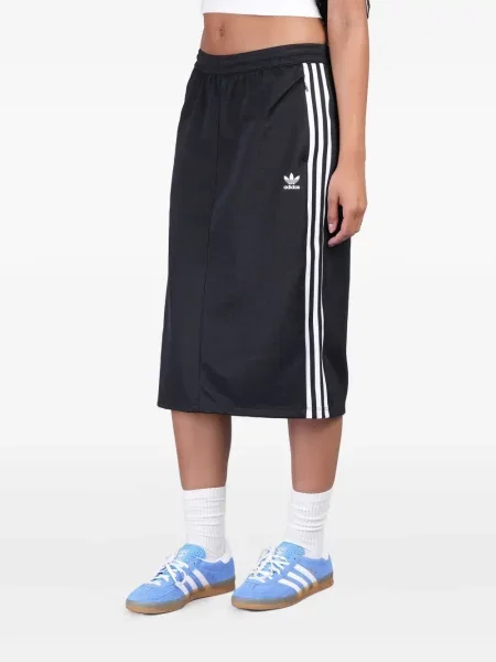 Fustă Adidas din piele de căprioară albastru