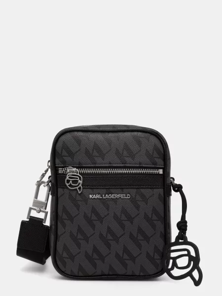 Karl Lagerfeld Geantă reporter K/Ikon Monogram negru