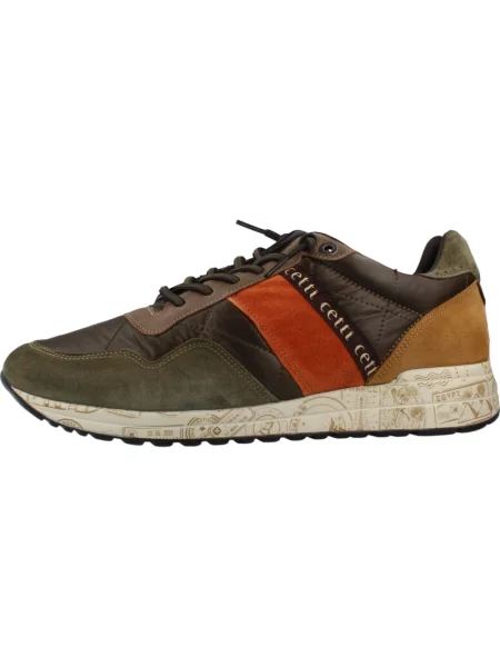 Sneakersy Cetti zamszowe zielone