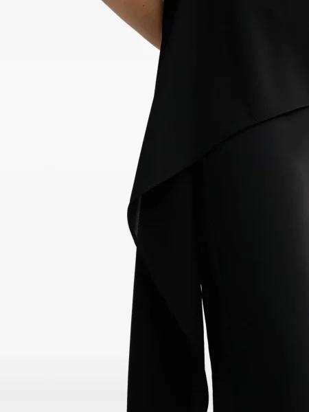 Kombinezon Sandro Ferrone asymetryczny drapowany czarny