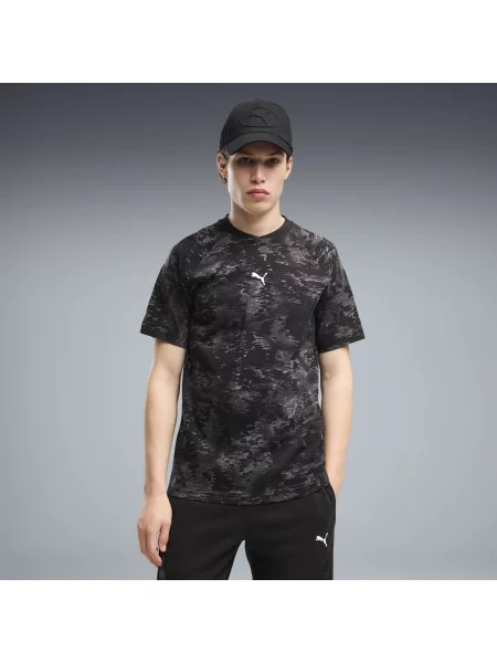 MÄ™ska koszulka PUMA Sport Camo OdzieÅ¼ S czarny
