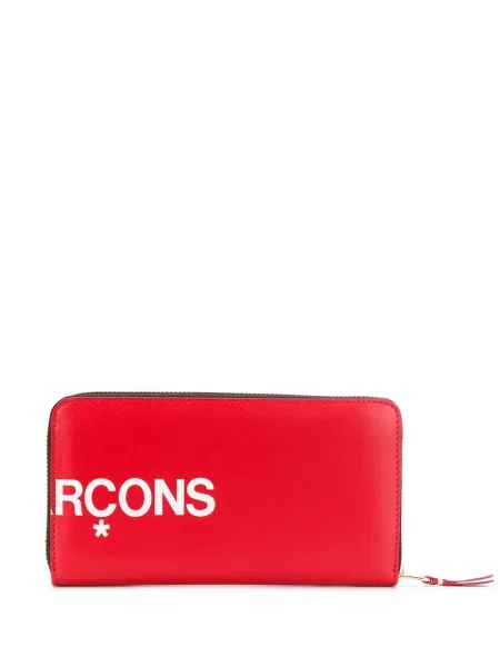 Peněženka Comme Des Garçons Wallet s potiskem červená