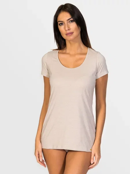 Zd ZERO DEFECTS Maiou Hera Short-sleeve Soy fiber' bej