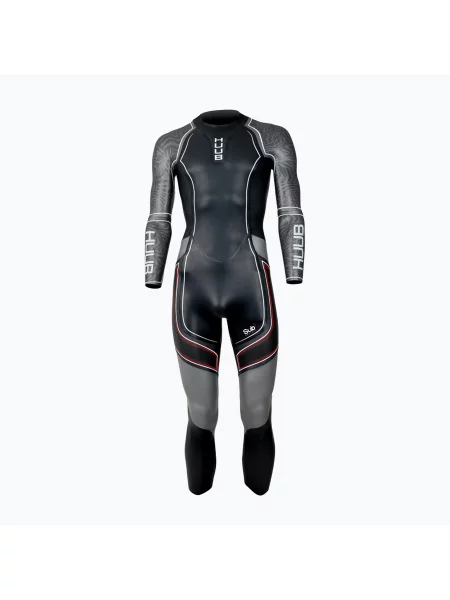 Costum de triatlon pentru bărbați HUUB black/grey negru