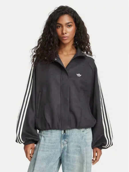 Adidas Originals mikina na dámska Adilenium Season 6 Faux Suede čierna