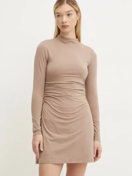 Obleka Abercrombie & Fitch bež