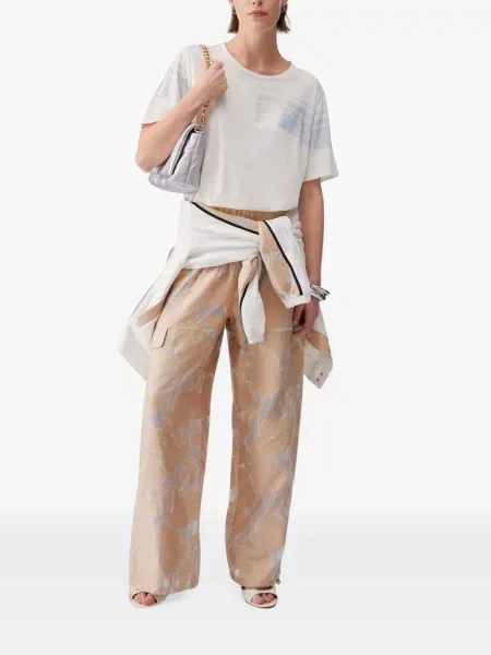Stras tricou Liu Jo alb